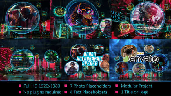 Round Holographic Opener - VideoHive 54981566