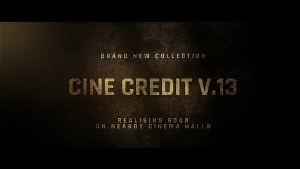 Cine Credit V.13 - VideoHive 31939832