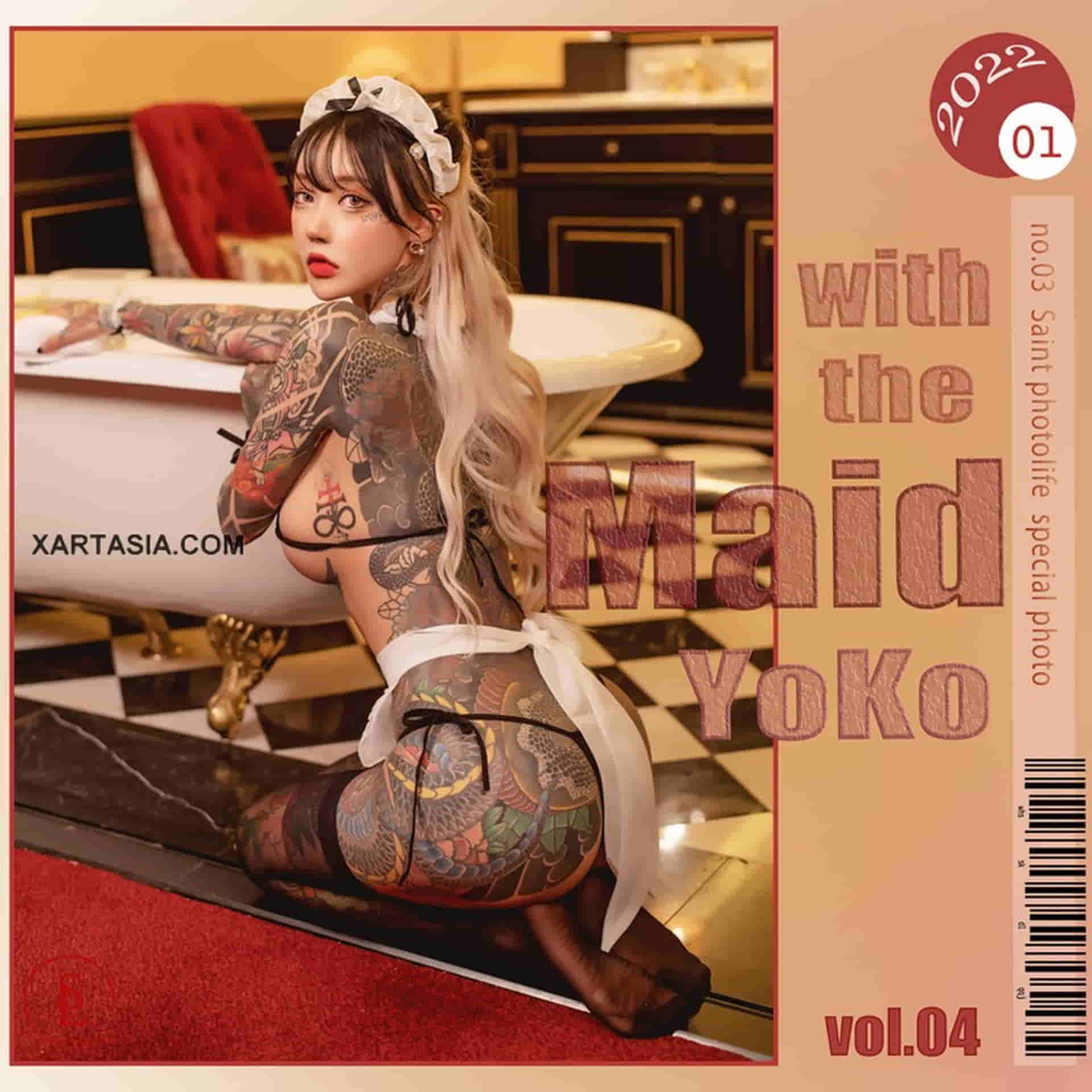 YoKo_tattoo [Saint Photo Life] Yoko Vol.04 Maid Yoko