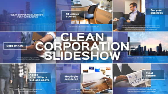 Clean Corporate Slideshow - VideoHive 19493575