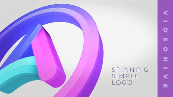 Spinning Simple Logo - VideoHive 24599833