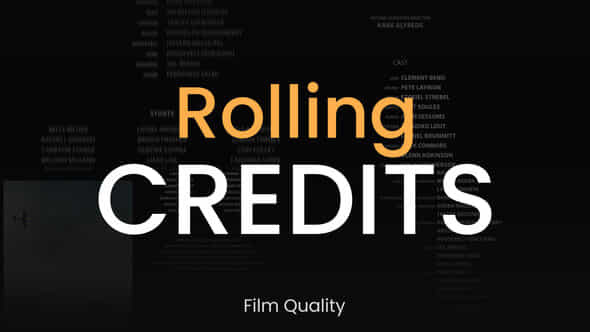 Rolling Credit - VideoHive 51184916