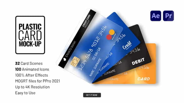 Plastic Card Mock-up - VideoHive 33666409