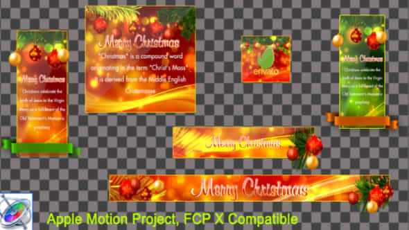 Christmas Lower Thirds - VideoHive 18870326