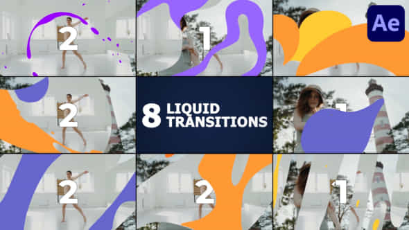 Liquid Transitions After Effects - VideoHive 51516325