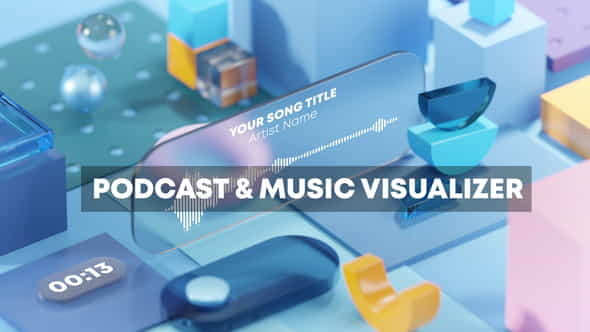 Podcast and Music Visual Techno - VideoHive 33091975