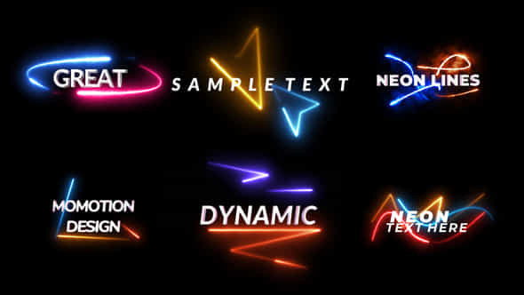 Neon Text Animation - VideoHive 42998100