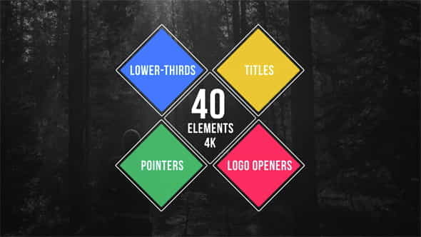 40 Simple Titles - Lower - VideoHive 14806900
