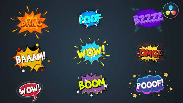 Comic Explosion titles - VideoHive 39606468