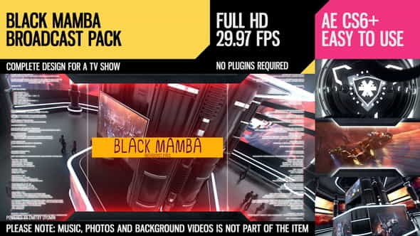 Black Mamba (Broadcast Pack) - VideoHive 14030520