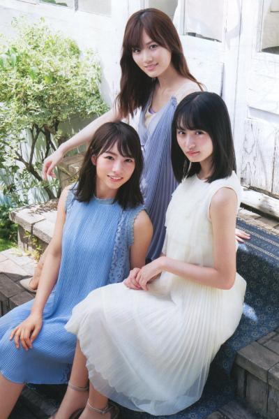 Mizuki Yamashita 山下美月, Hinako Kitano 北野日奈子, Sakura Endo 遠藤さくら, BOMB! 2019.10 (ボム 2019年10月号)