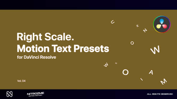 Right Scale Motion - VideoHive 46705624