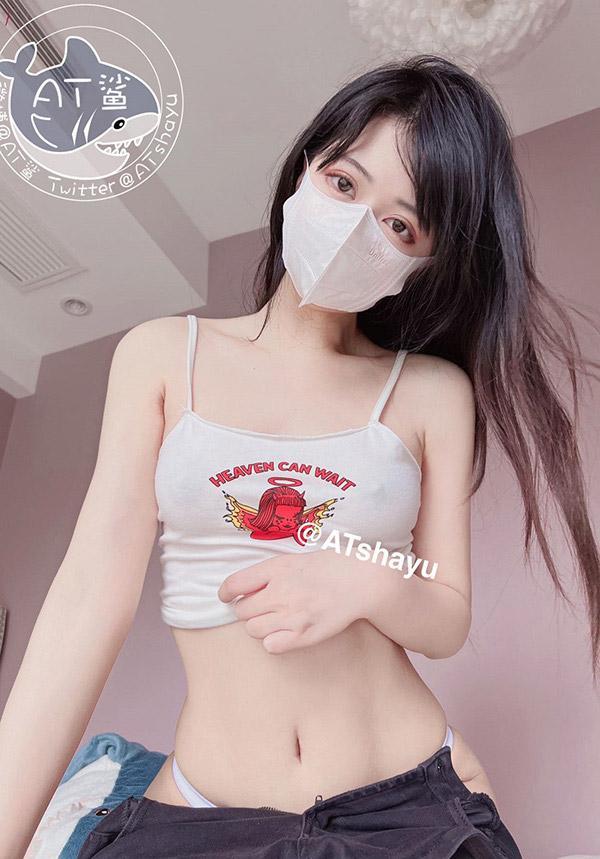 网红美女AT鲨 - 凸点小背心(22)