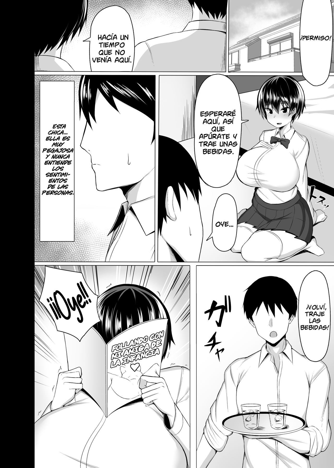 [Usonoki (Tsukunendo)] Osananajimi no Oppai ga Dekasugiru  Los Pechos de mi Amiga de la Infancia son Demasiado Grandes [Spanish] [NICONIISCANS] [Digi