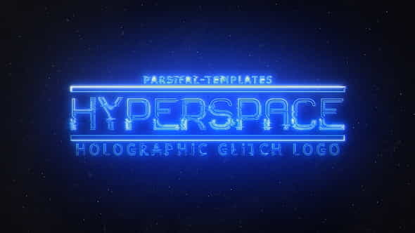 Hyperspace - Holographic Glitch Logo - VideoHive 25366690