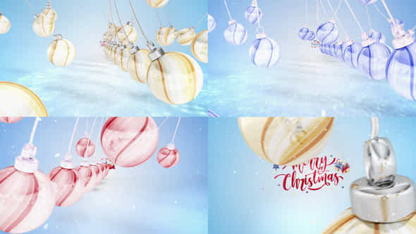 Christmas Swing Balls - VideoHive 55794710