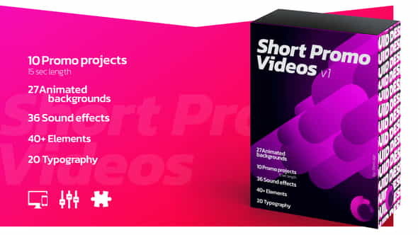 Short Promo Videos. Set v.1 - VideoHive 25854519
