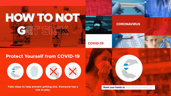 Coronavirus Titles Broadcast Covid19 - VideoHive 26129014