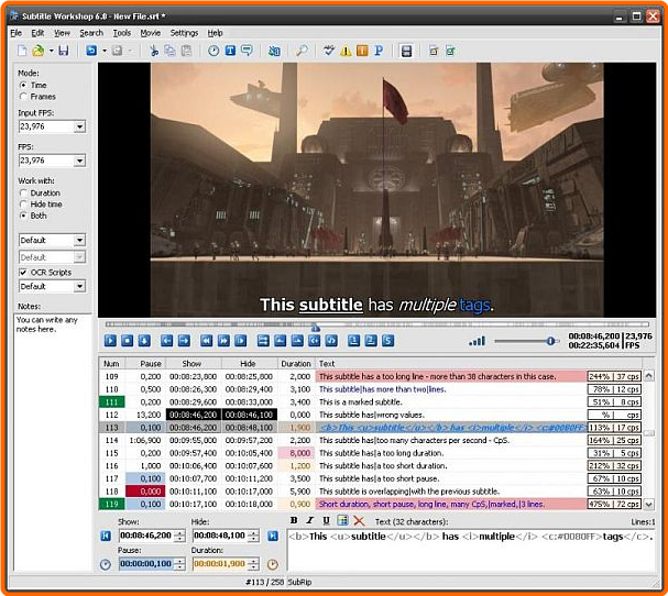 Subtitle Workshop 6.3.3 + Portable