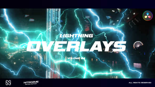 Lightning Overlays Vol 04 For Davinci Resolve - VideoHive 50457000