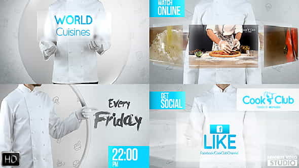 Cook Club Broadcast Package - VideoHive 14859304