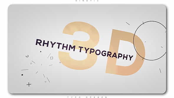 3D Rhythm Typography Intro - VideoHive 20487522