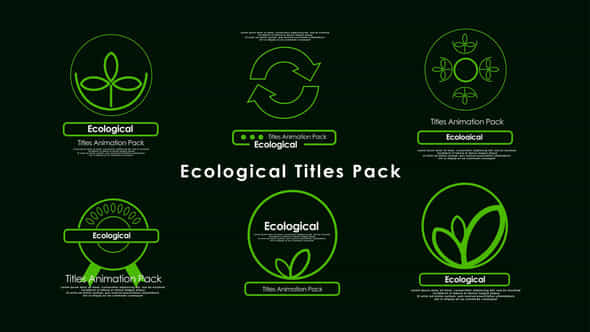 Ecological Titles - VideoHive 48041349