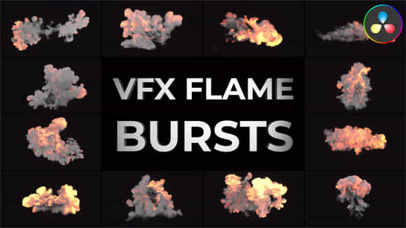 Vfx Flame Bursts For Davinci Resolve - VideoHive 53768359