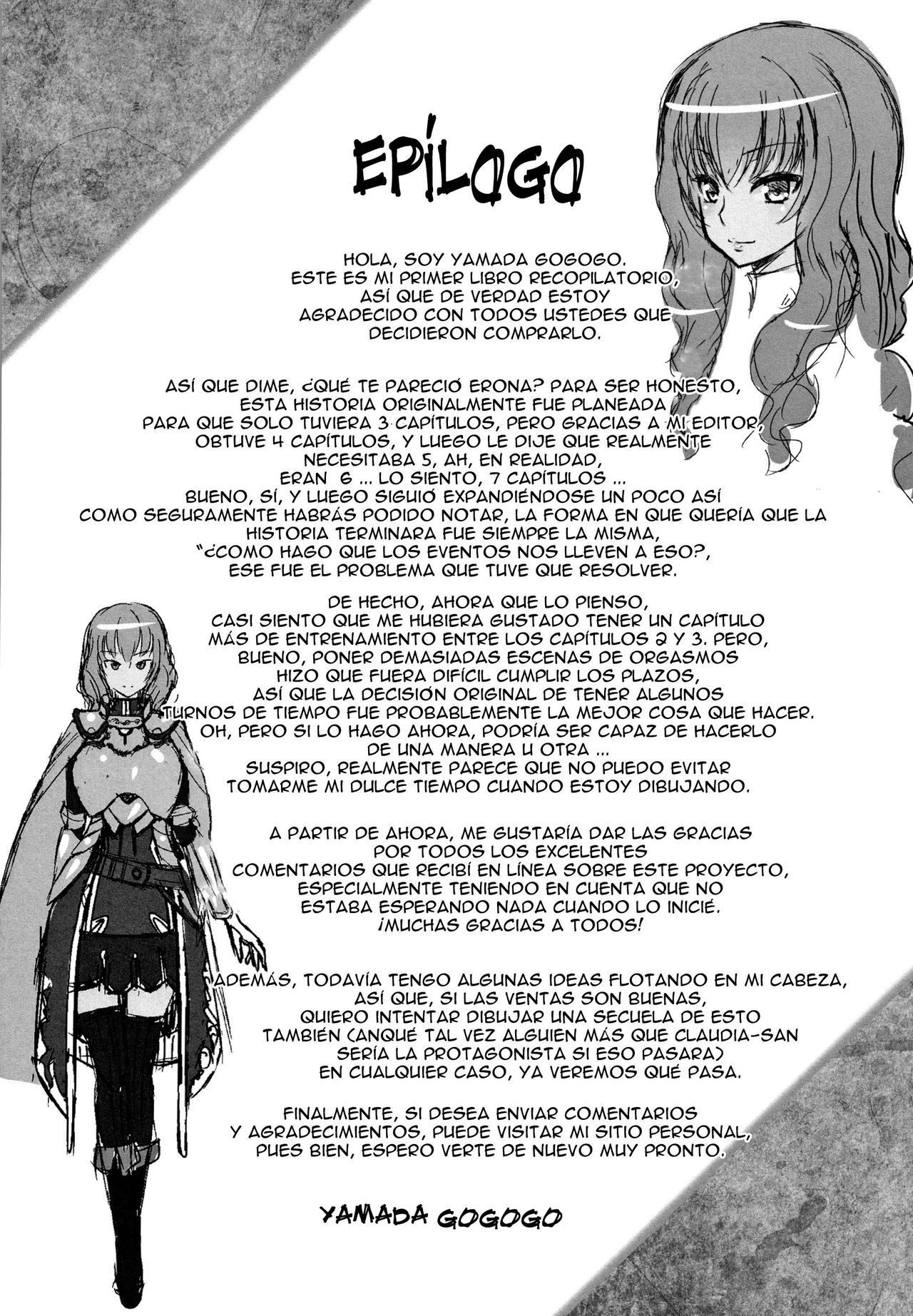 [Yamada Gogogo] Erona -Orc no Inmon ni Okasareta Onna Kishi no Matsuro-  Erona -La Caída de una Hermosa Guerrera Maldecida con la Lasciva Marca de un Orco + Epílogo [Spanish] {meiwow + k