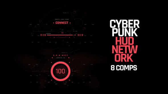 HUD Cyberpunk Network - VideoHive 40491205