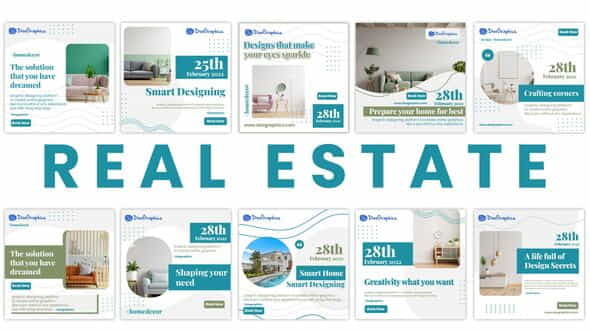 Real Estate Social Media Post - VideoHive 34056388