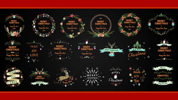 Christmas Element Pack - VideoHive 22948667