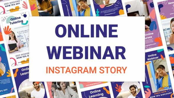Online Webinar Instagram Stories - VideoHive 34213637