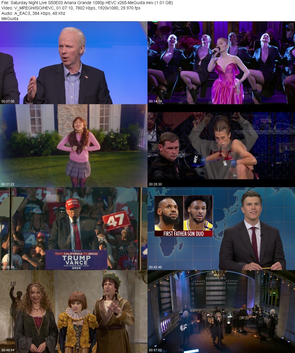 Saturday Night Live S50E03 Ariana Grande 1080p HEVC x265-MeGusta