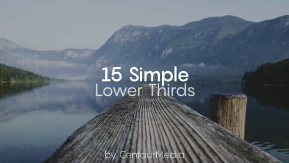 15 Simple Lower Thirds - VideoHive 16366007