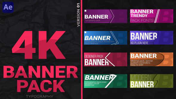 Banner pack 4K - VideoHive 45549357