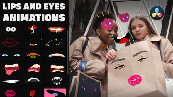 Lips And Eyes - VideoHive 37650282