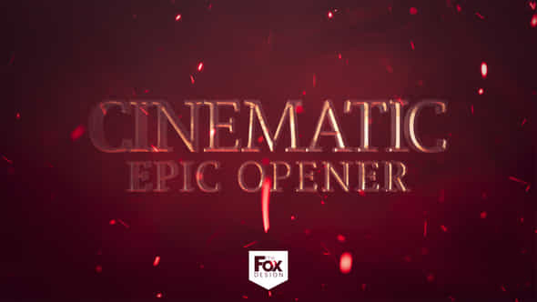 Epic Cinematic Opener - VideoHive 24920408