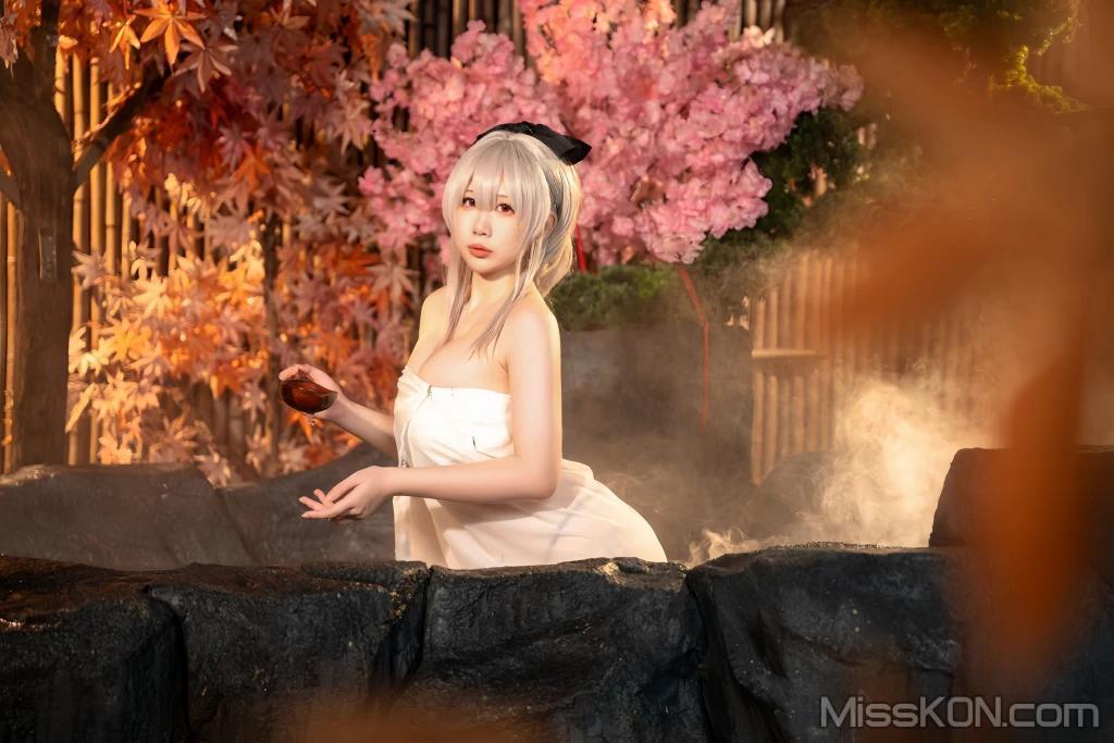 Coser@小瑶幺幺 & 九言 & 喜茶苍苍子: 碧蓝 温泉之旅 (66 photos)(65)