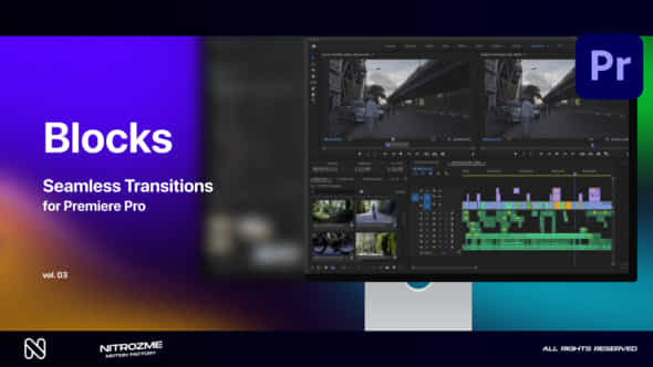 Blocks Transitions Vol 03 For Premiere Pro - VideoHive 49668361
