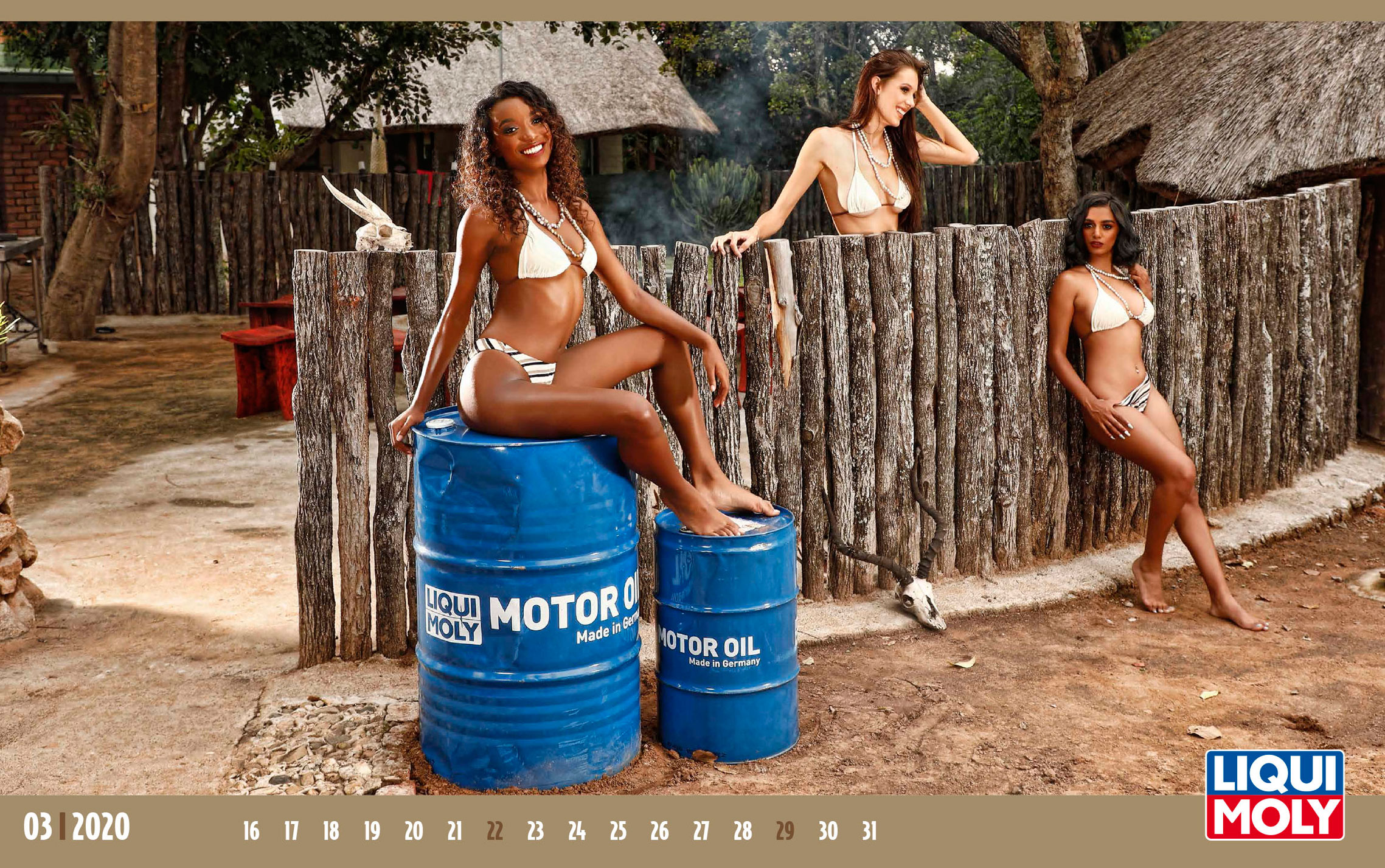 Liqui Moly 2020 Girls Calendar Календарь с девушками автоконцерна Liqui Moly, 2020 год / март-2