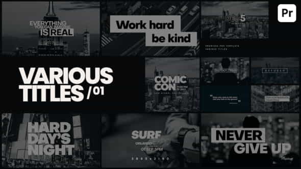 Various Titles - VideoHive 33857816