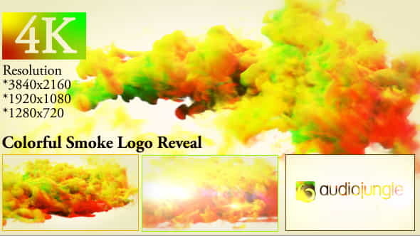 Colorful Smoke Logo Reveal - VideoHive 20000622