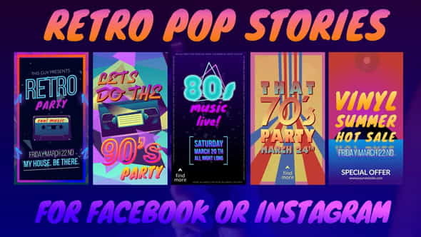 Retro Pop Stories - VideoHive 30123178