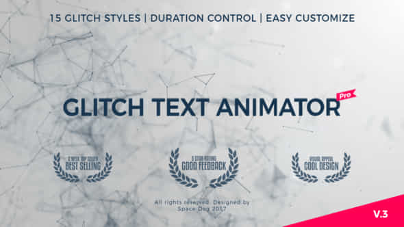 Glitch Text Animator - VideoHive 21707668