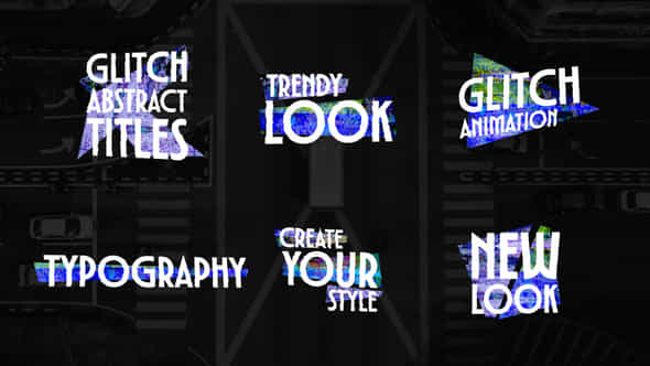 Glitch Abstract Titles - VideoHive 56583033