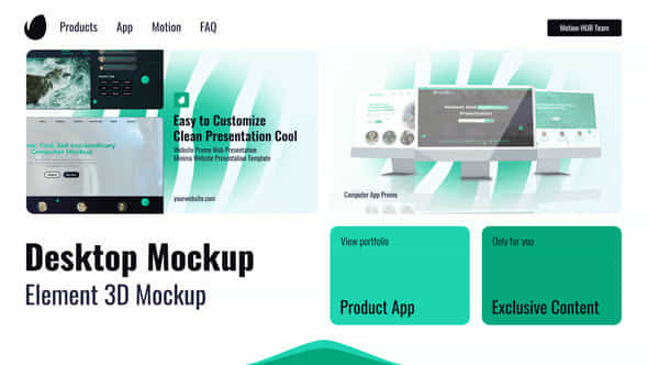 Web Desktop Promo Mockup - VideoHive 49665882