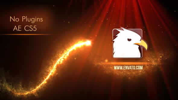 Golden Particles Logo - VideoHive 16264039