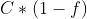 C*left ( 1-f right )