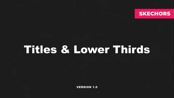 Modern TitlesLower Thirds - VideoHive 35706903